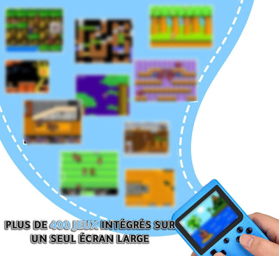 Console de jeu portable,  avec 400 jeux classiques