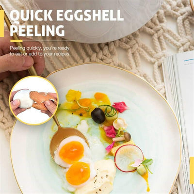 Éplucheur d'œufs durs - Retrait rapide de la coquille d'œuf - Simple, Efficace, Durable
